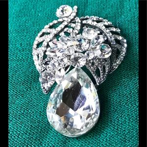 CZ Brooch, new without tag